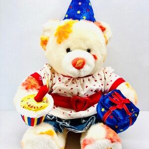 Build A Bear Teddy Bear Seasons of Hugs Fall Leaves Pattern Birthday Retired